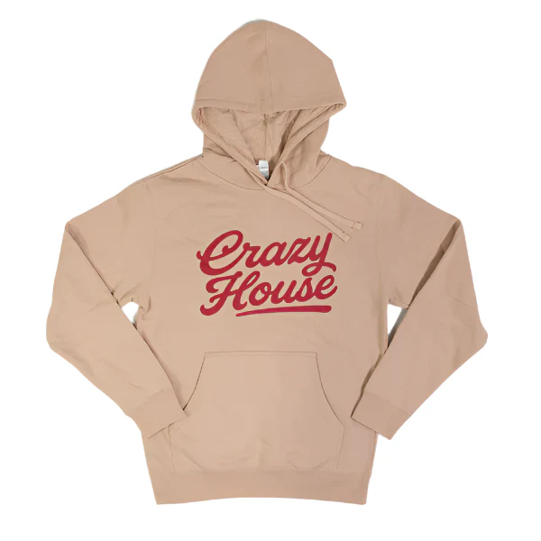Crazy House Stacked Script Hoodie