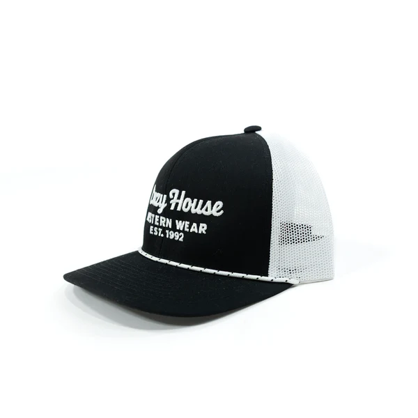 Crazy House White and Black Snapback Cap - Image 2
