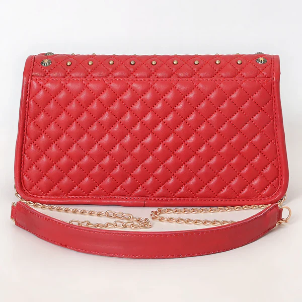 Women's American Darling Red Genuine Leather Quilted Concho Bag ADBGA871 - Image 5