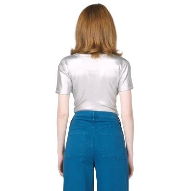Women's Another Love Silver "Bianca" T-shirt VCKN1722SVF - Image 3