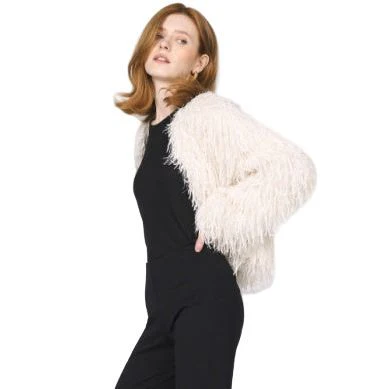 Women's Another Love Vintage Cream "Rosalind" Fur Jacket VCJK2025VIC - Image 2