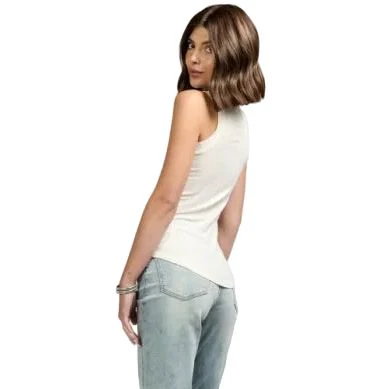 Women's Another Love White Cleo Tank Top VCKN1515WHT - Image 4