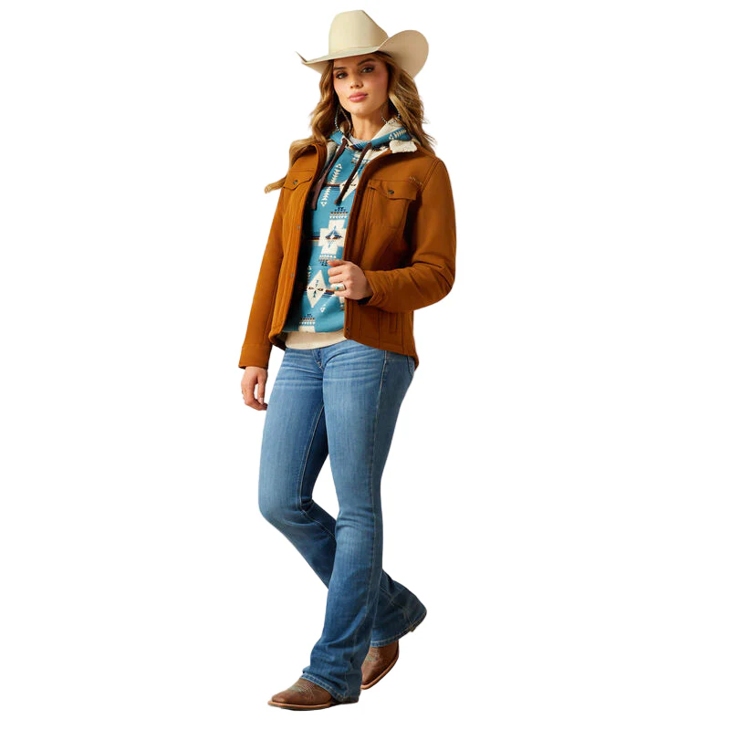 Women's Ariat Berber Back Softshell Jacket 10062303 - Image 5