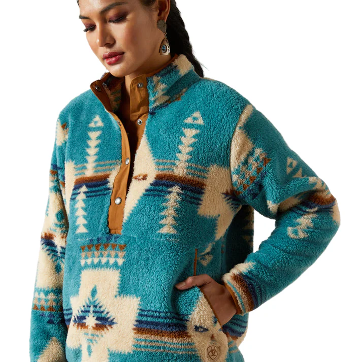 Women's Ariat Berber Snap Front Sweatshirt 10062613 - Image 3