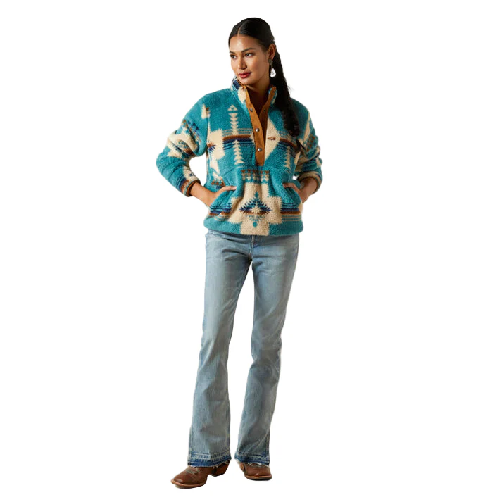 Women's Ariat Berber Snap Front Sweatshirt 10062613 - Image 4