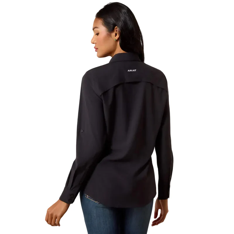 Women's Ariat Black VentTEK Long Sleeve Button Up 10071146 - Image 2
