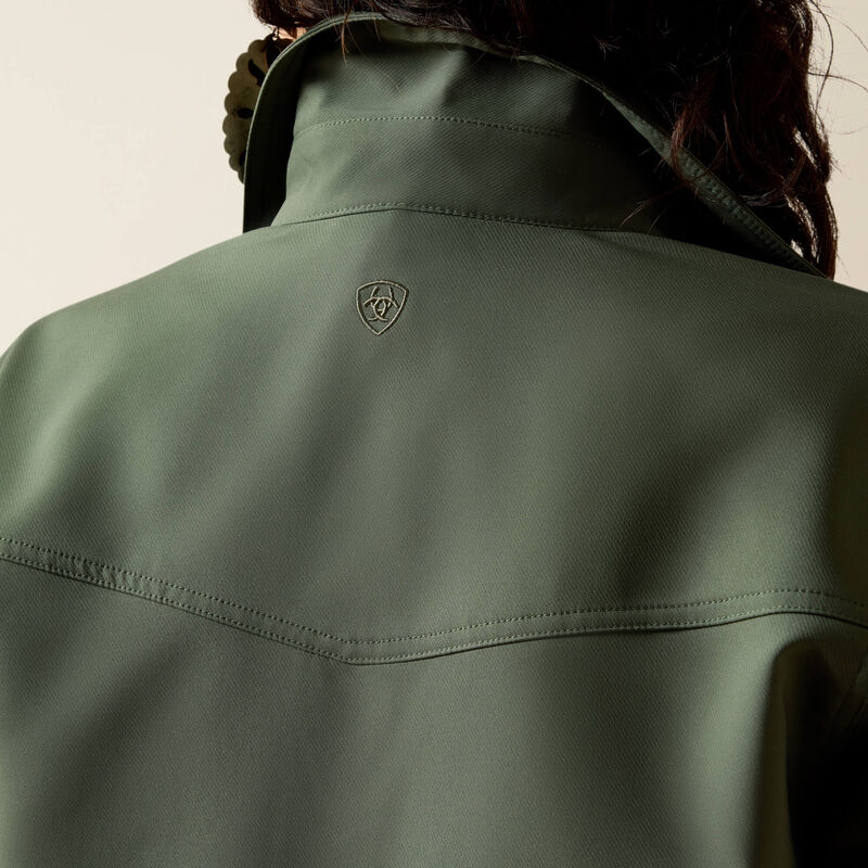Women's Ariat Duck Green Wagoner Lightweight Jacket 10071121 - Image 4
