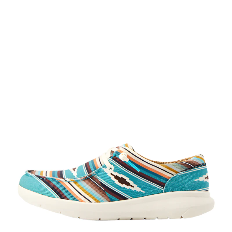 Women's Ariat Turquoise Serape Print Hilo Shoe 10044590 - Image 5