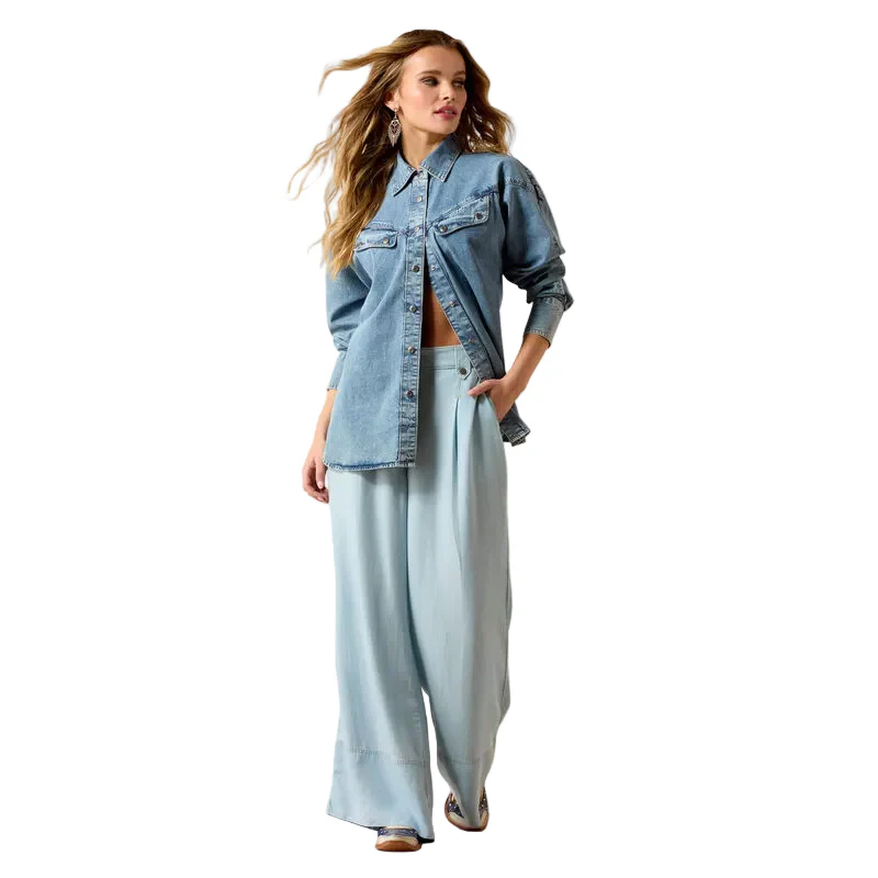 Women's Ariat Indigo Wash Charleston Shirt 10071637 - Image 4