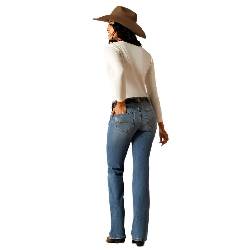 Women's Ariat Mid Rise Allison Boot Cut Jeans 10051842 - Image 3