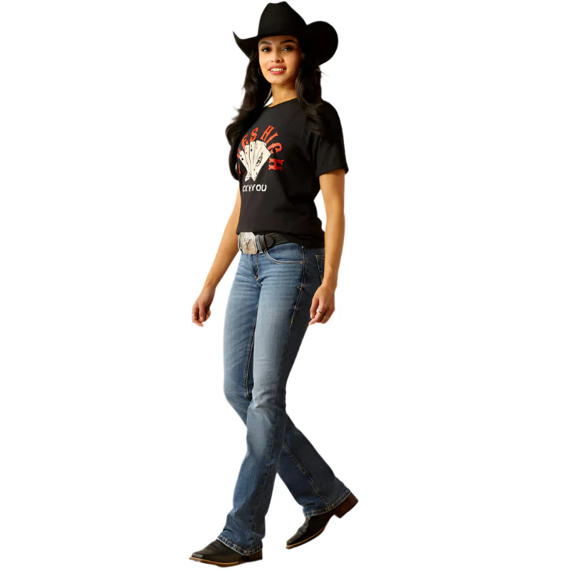 Women's Ariat Perfect Rise Brittany Boot Cut Jeans 10053529 - Image 2