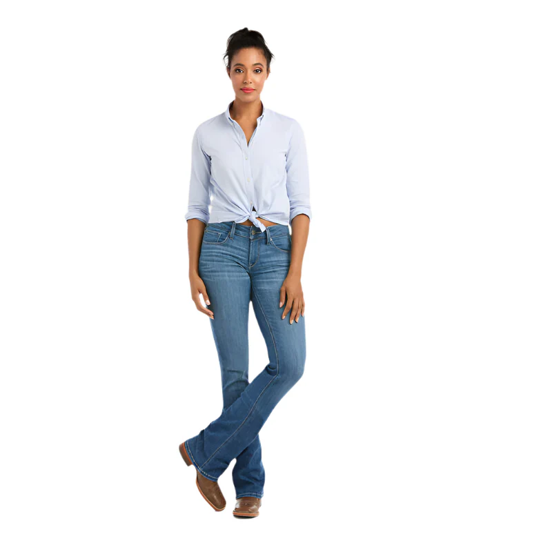 Women's Ariat R.E.A.L. Mid Rise Patricia Boot Cut Jean 10036812 - Image 2
