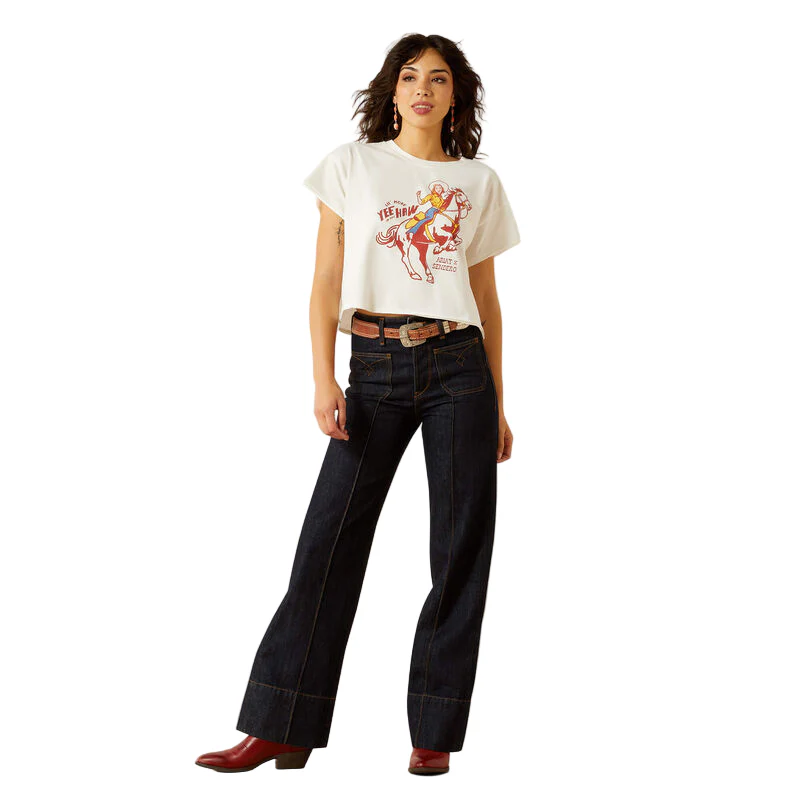 Women's Ariat Sendero Yeehaw T-shirt 10062910 - Image 3