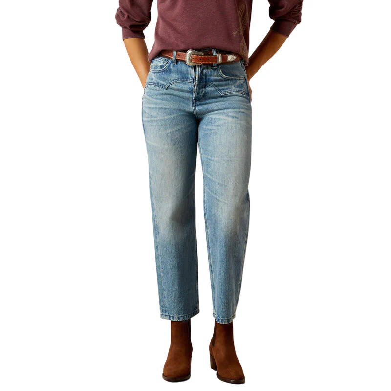 Women's Ariat Ultra High Rise Cheyenne Yoke Tomboy Straight Leg Jean 10065935