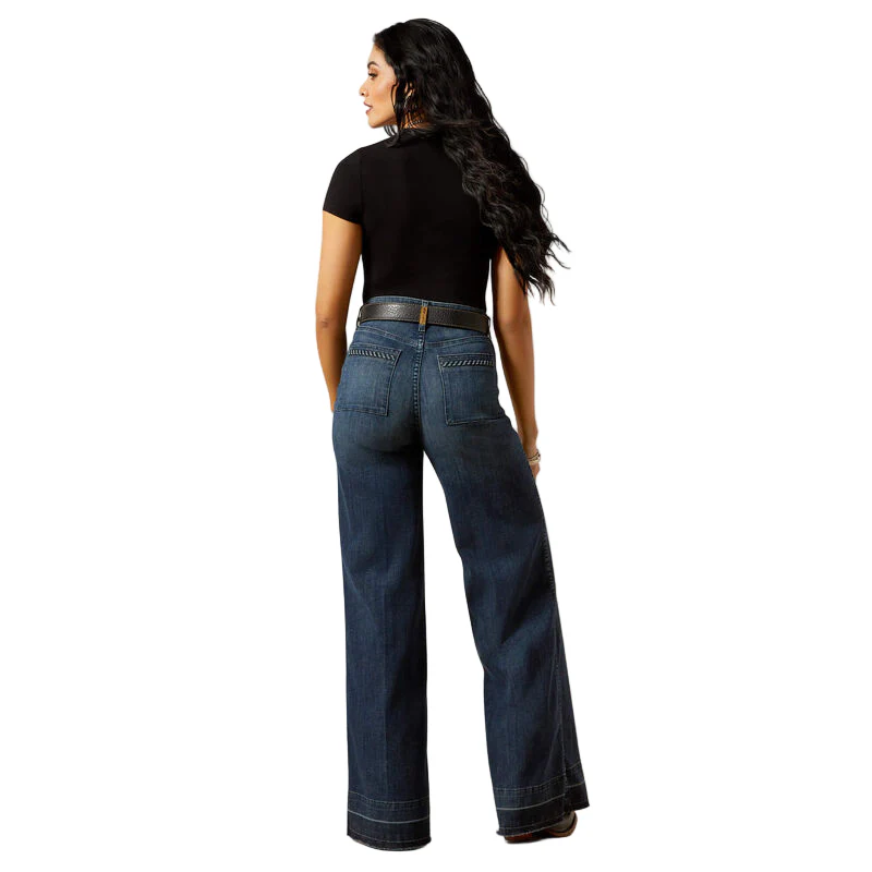 Women's Ariat Ultra High Rise Jill Wide Leg Jean 10065915 - Image 2