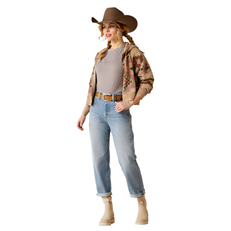 Women's Ariat Ultra High Rise Tomboy Straight Leg Jeans 10053534 - Image 2
