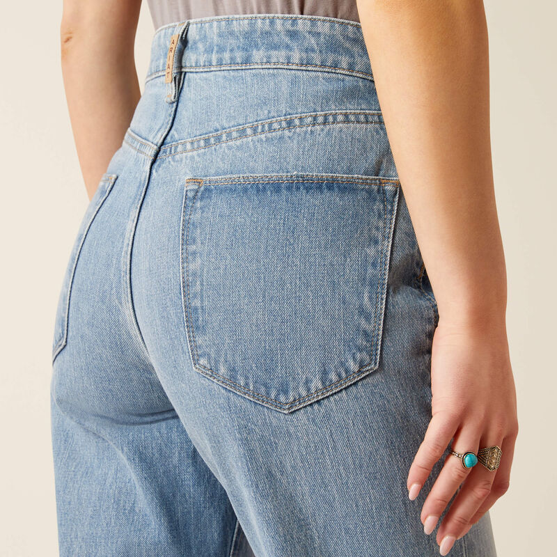 Women's Ariat Ultra High Rise Tomboy Straight Leg Jeans 10053534 - Image 5