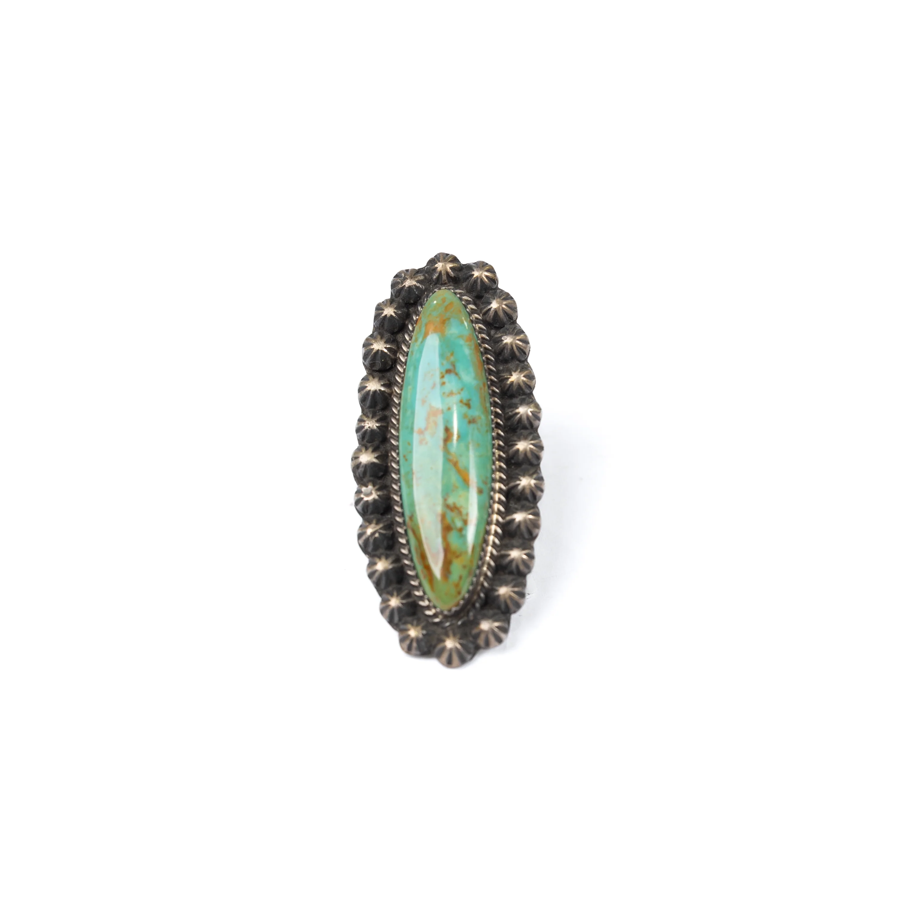 Women's Augustine Largo Kingman Turquoise Ring - Image 2