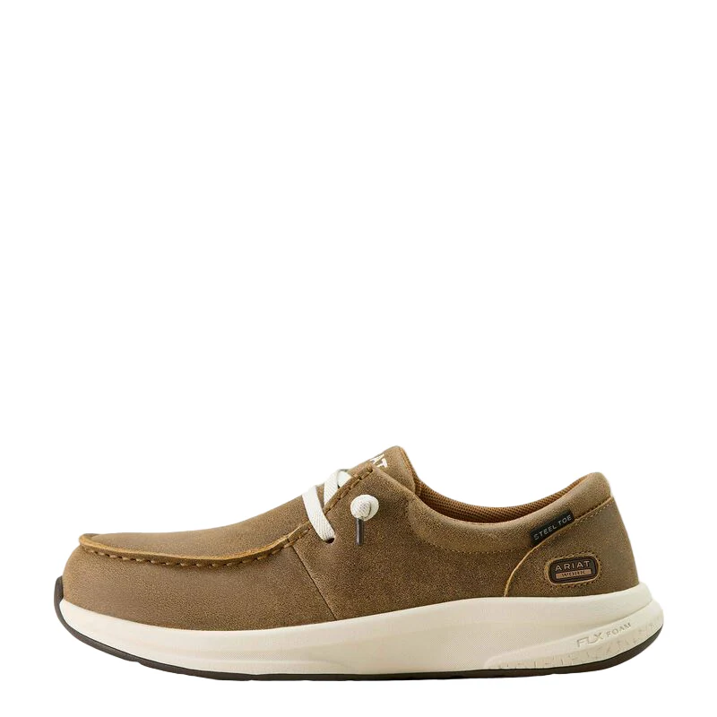Women's Ariat Buckeye Brown Steel Toe Work Shoes 10064035 - Image 4
