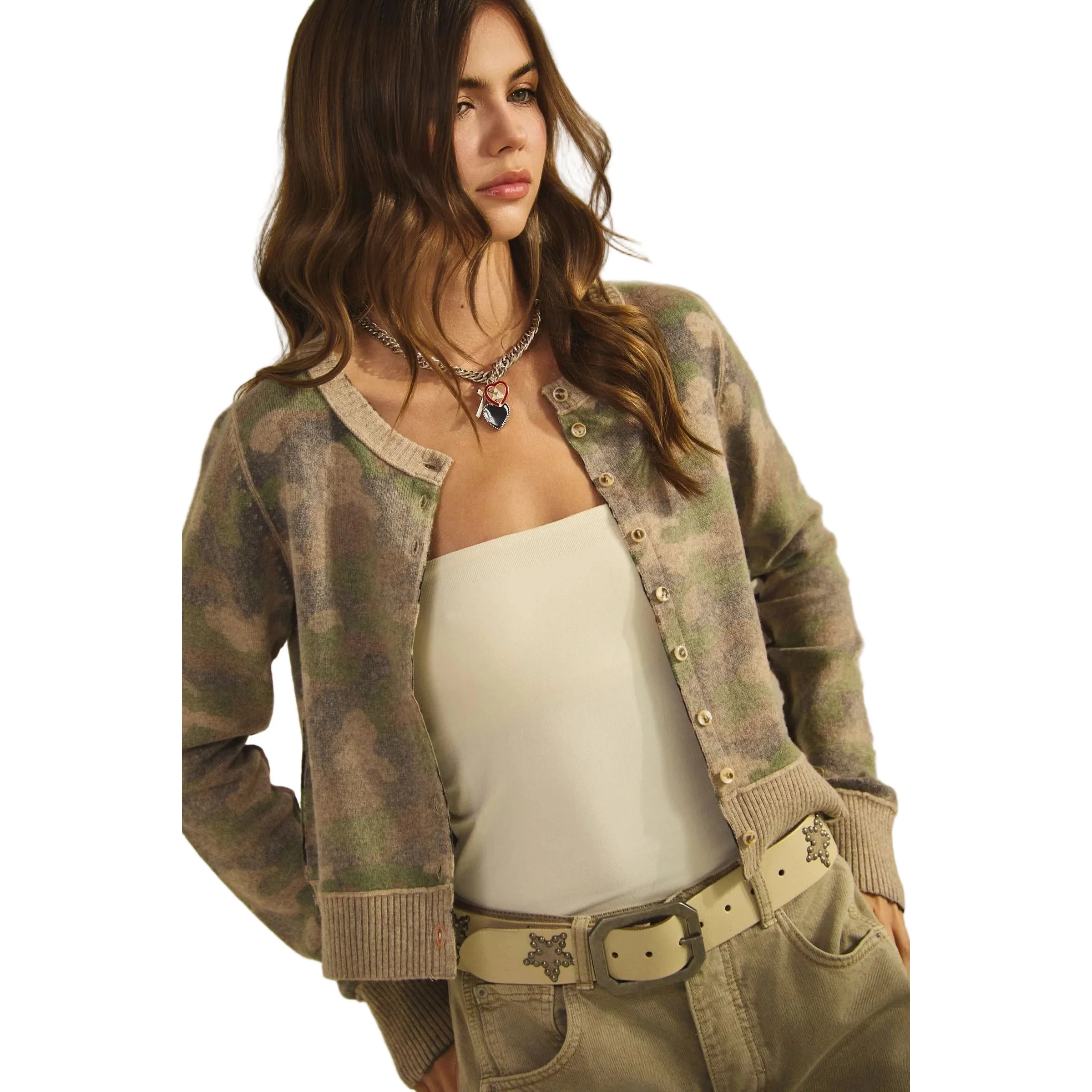 Women's Camo Out Stitches Cardigan - Image 3