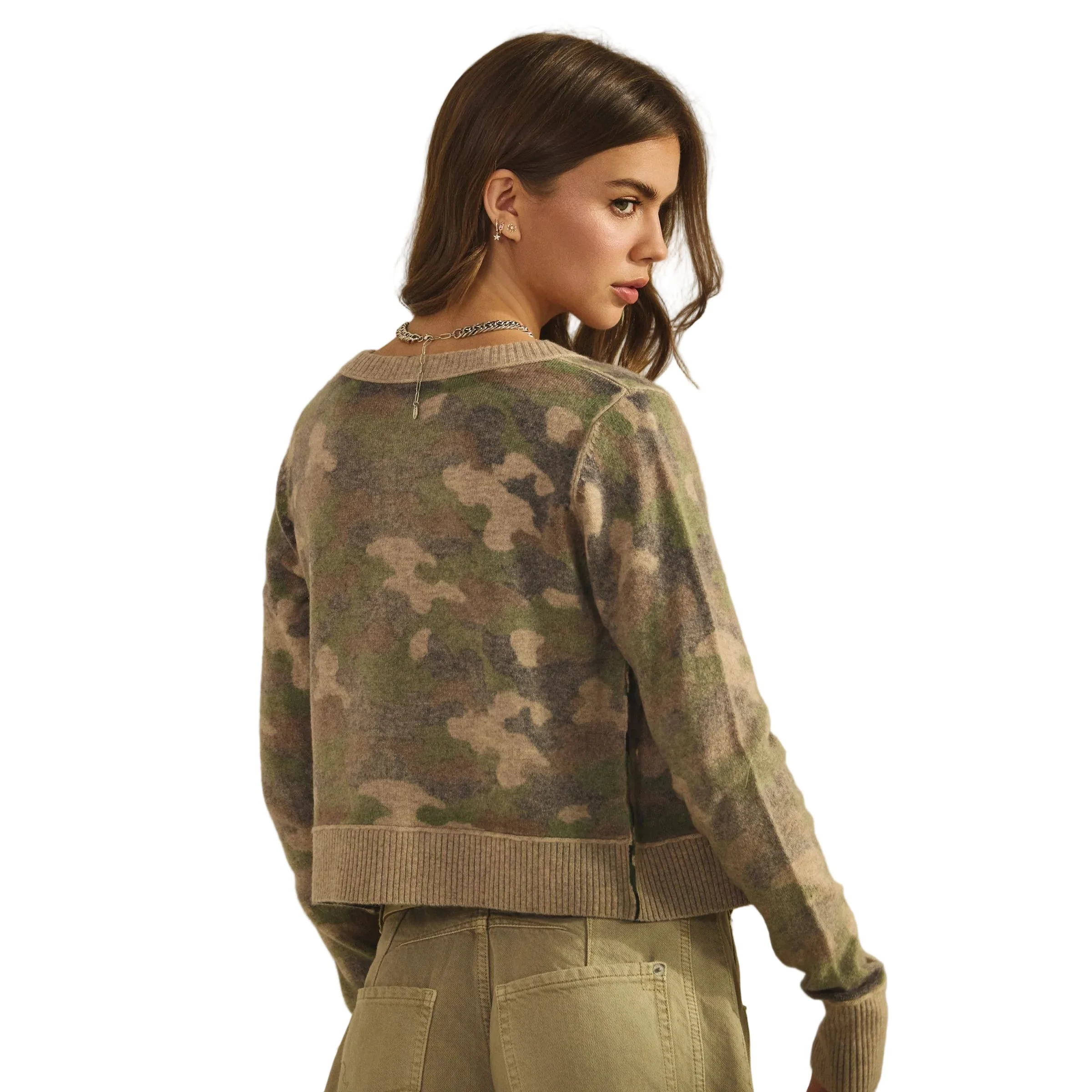 Women's Camo Out Stitches Cardigan - Image 5