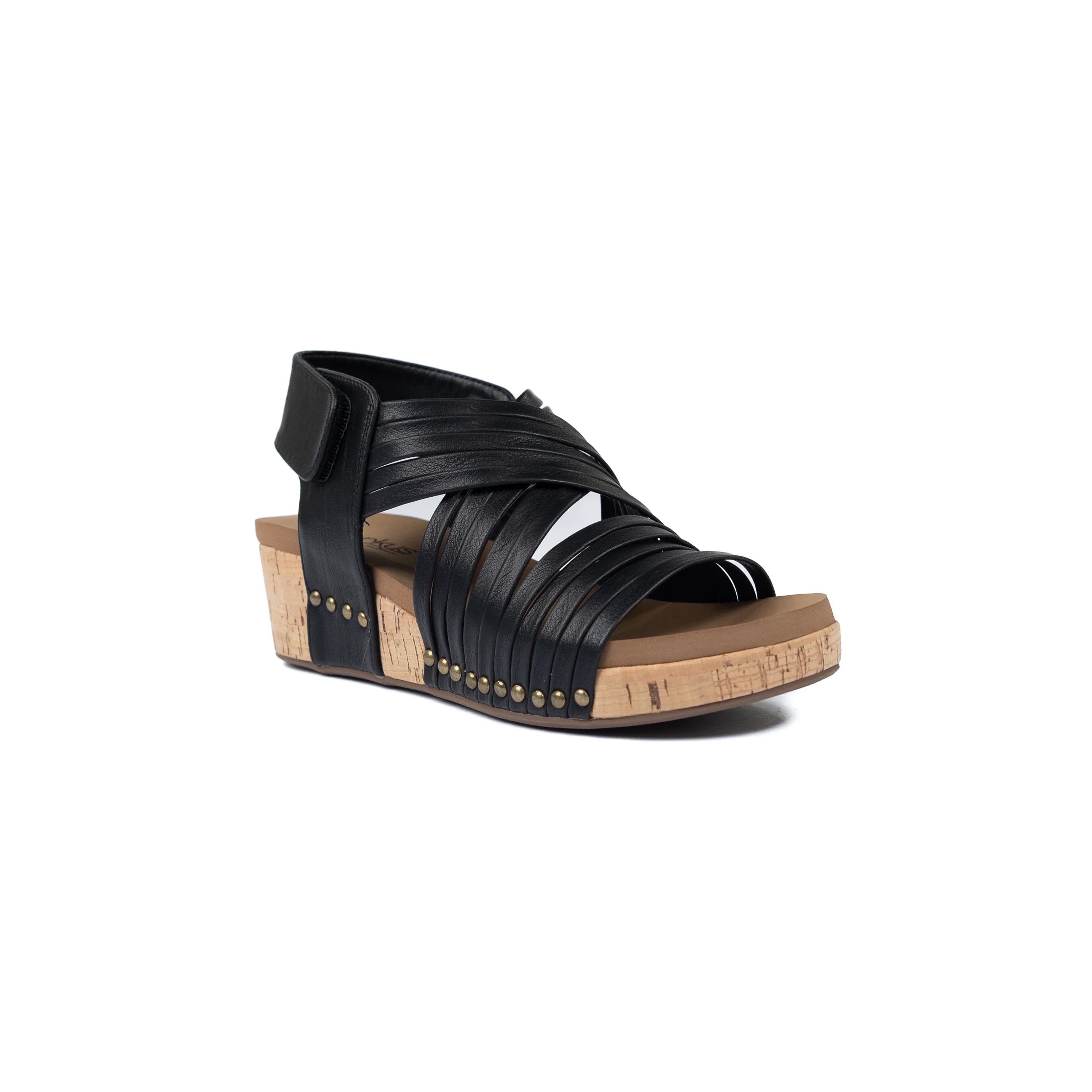 Women's Corky's Black "Good For You" Wedge Open Toe Shoes 41-0706-BLCK - Image 2