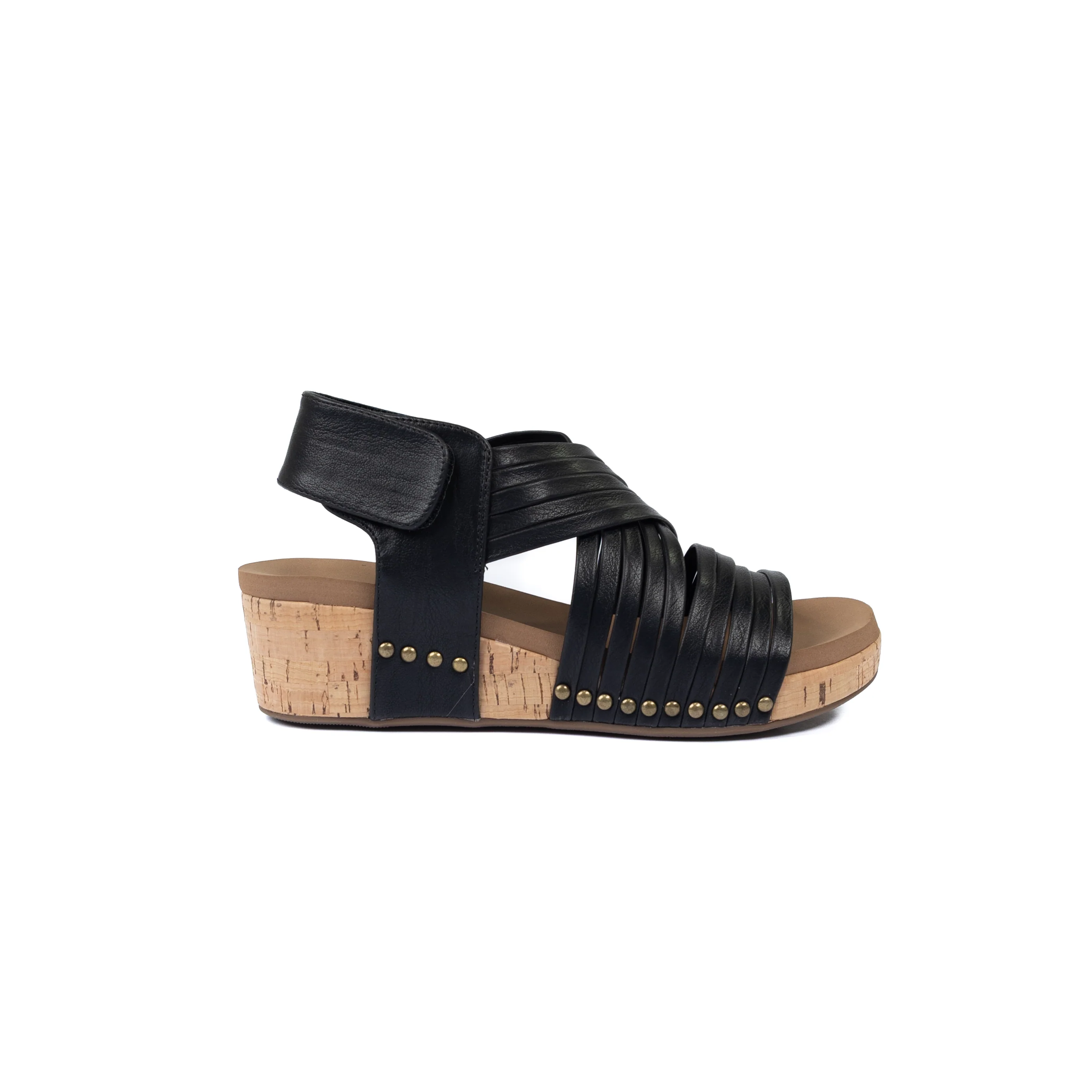 Women's Corky's Black "Good For You" Wedge Open Toe Shoes 41-0706-BLCK - Image 3