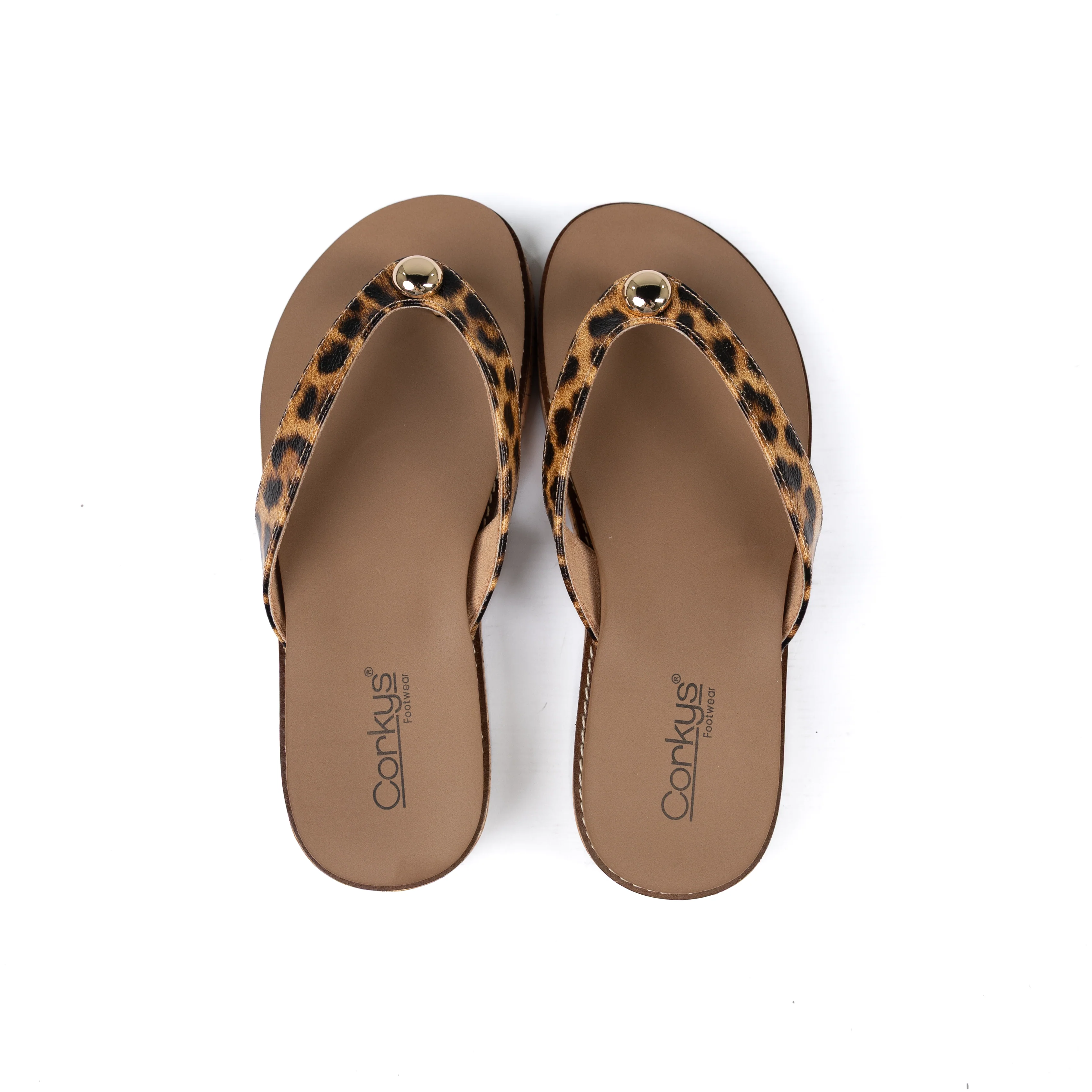 Women's Corkys Leopard Off The Deep End Flip Flops 41-0737-LEOP - Image 5