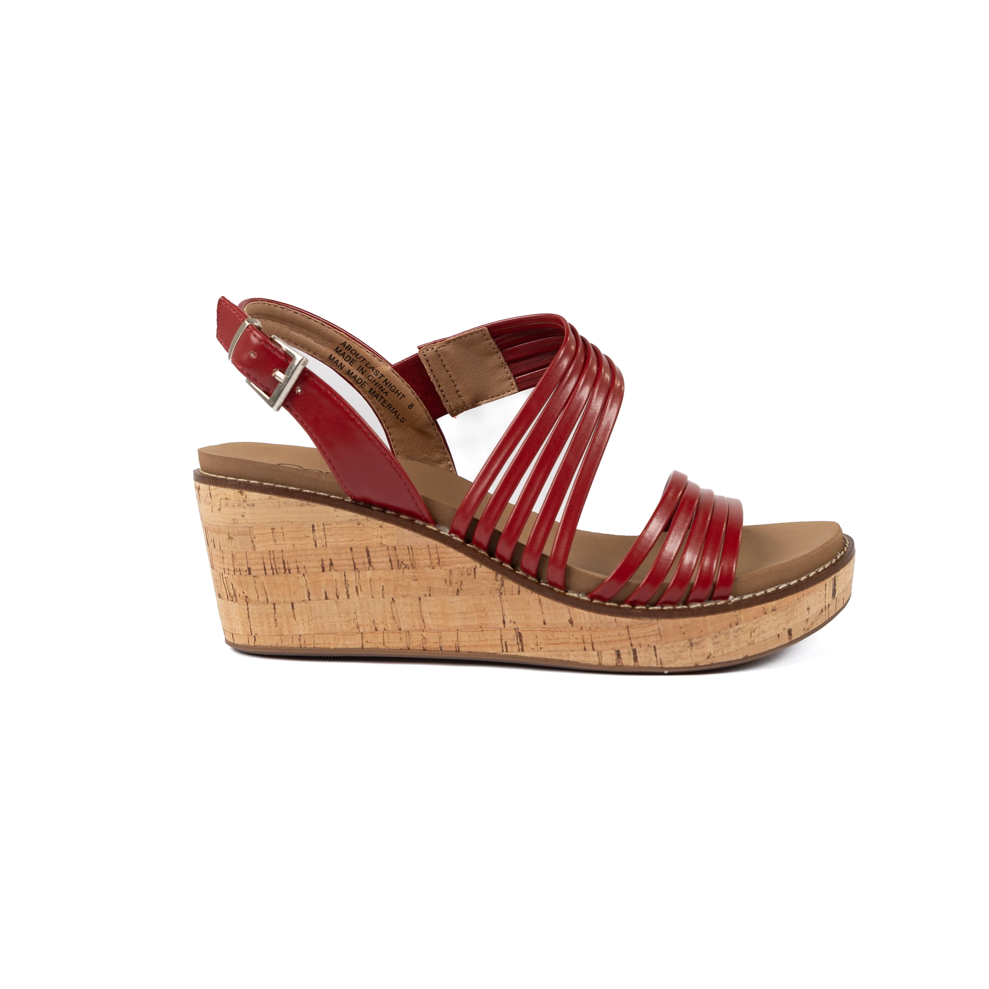 Women's Corkys Red About Last Night Wedge Sandals 41-0653-REDD - Image 3