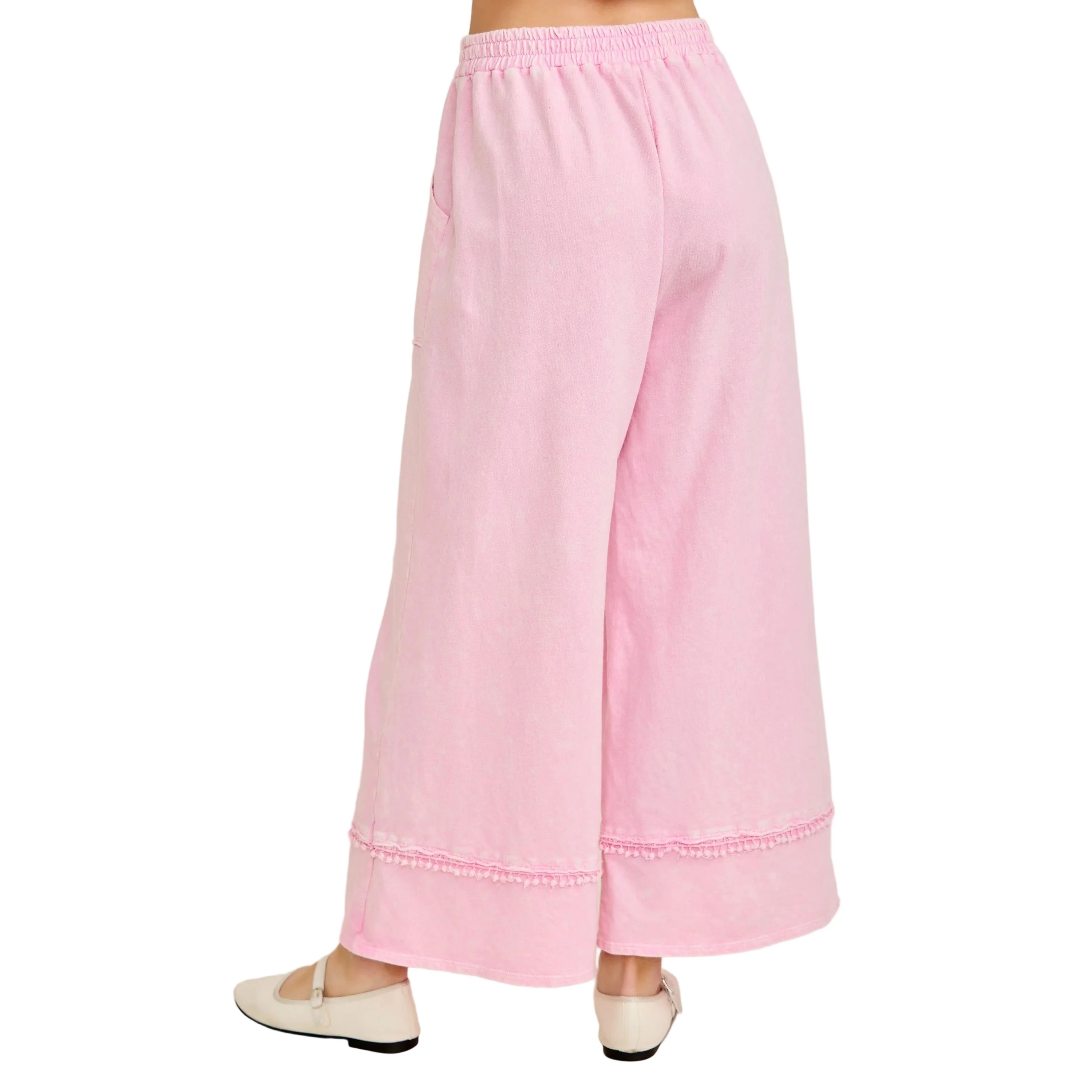 Women's Cotton Candy Mineral Washed Flower Garden Pants - Image 2