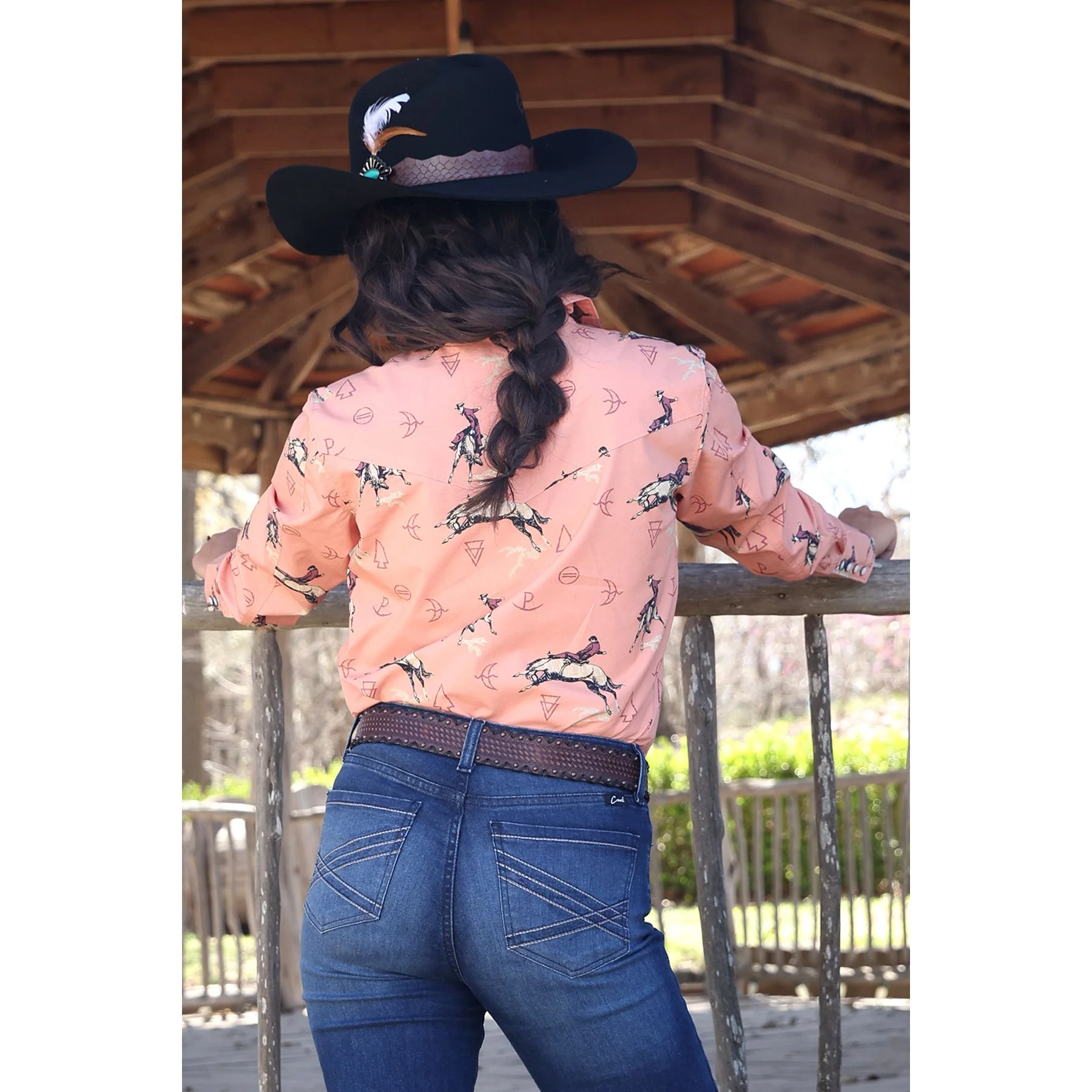 Women's Cruel Denim Rodeo Classic Fit Snap Shirt CTW7466013 - Image 3