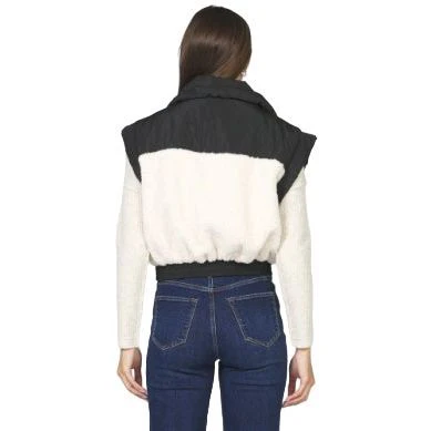 Women's Dear John Black and White Rosalia Vest DFJ9005BAC - Image 3