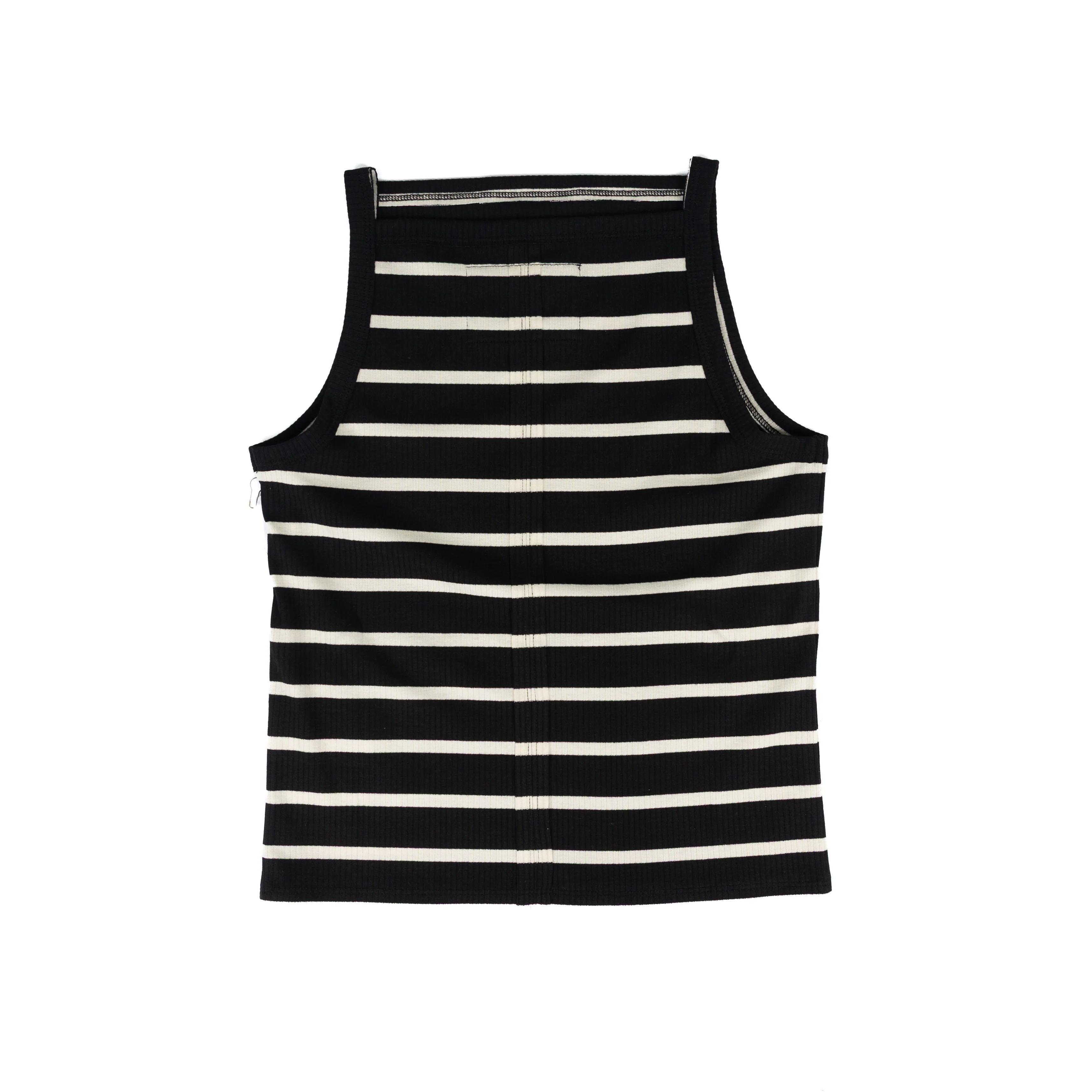 Women's Dear John Black/Cream Moira Striped Tank Top DKN2198BAC - Image 2