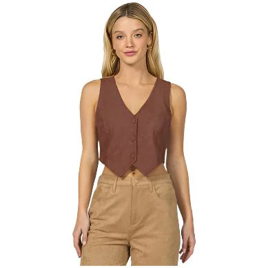 Women's Dear John Brownie "Drea" Fitted Vest DVM65E109BWN