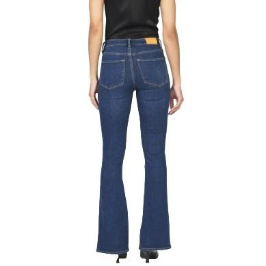 Women's Dear John Denim Jaxton Mid Rise Raw Cut Hem Jeans DPM41A143BND - Image 3