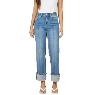 Women's Dear John Holly Kenia High Rise Cuffed Jeans DPM52A322KNA - Image 3
