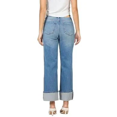 Women's Dear John Holly Kenia High Rise Cuffed Jeans DPM52A322KNA - Image 4