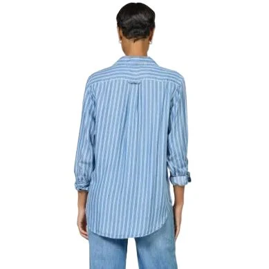 Women's Dear John Imperial Blue Galina Button Up Top TSH1454Q7IMB - Image 3
