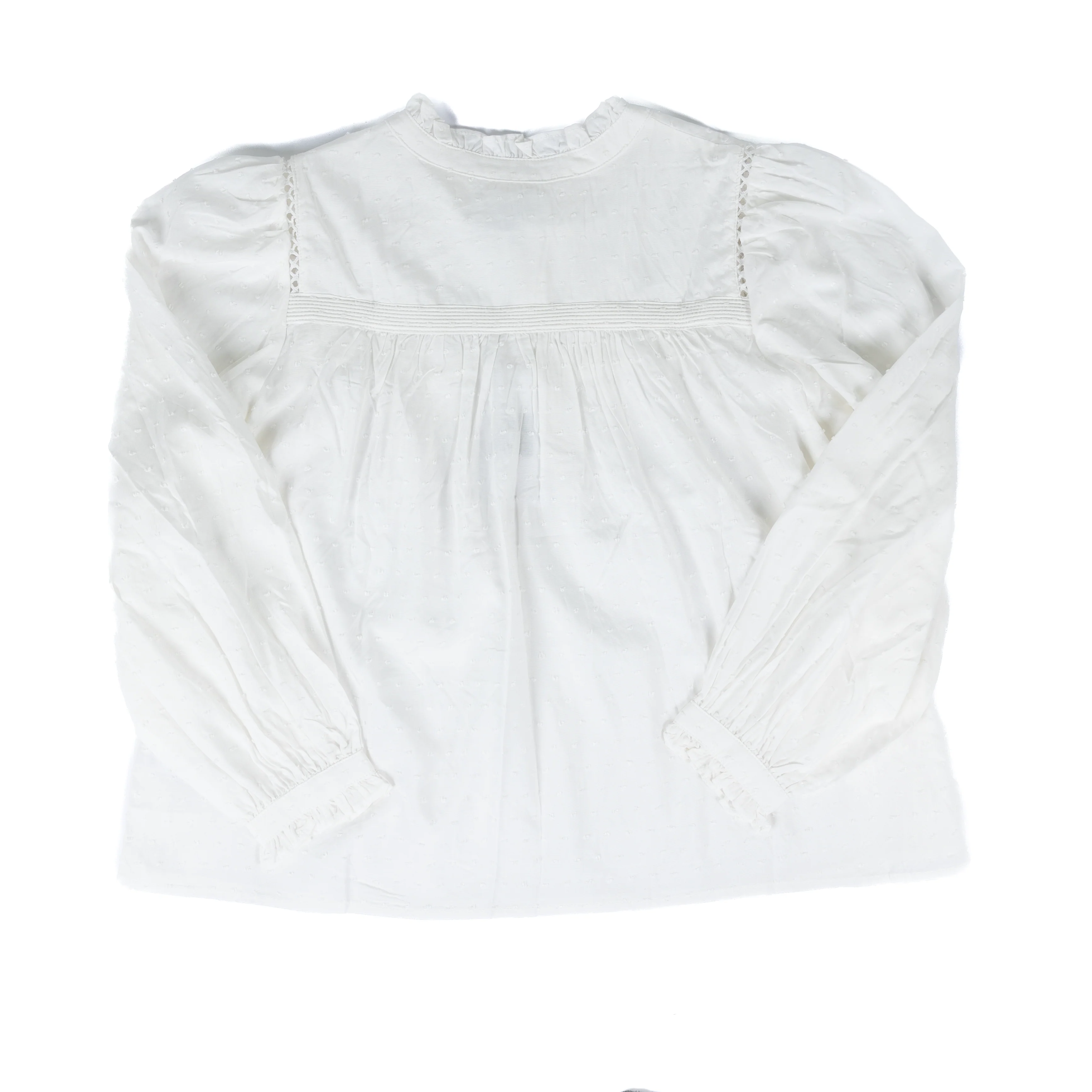 Women's Dear John Naida White Long Sleeve Blouse DSH1518WHT - Image 2
