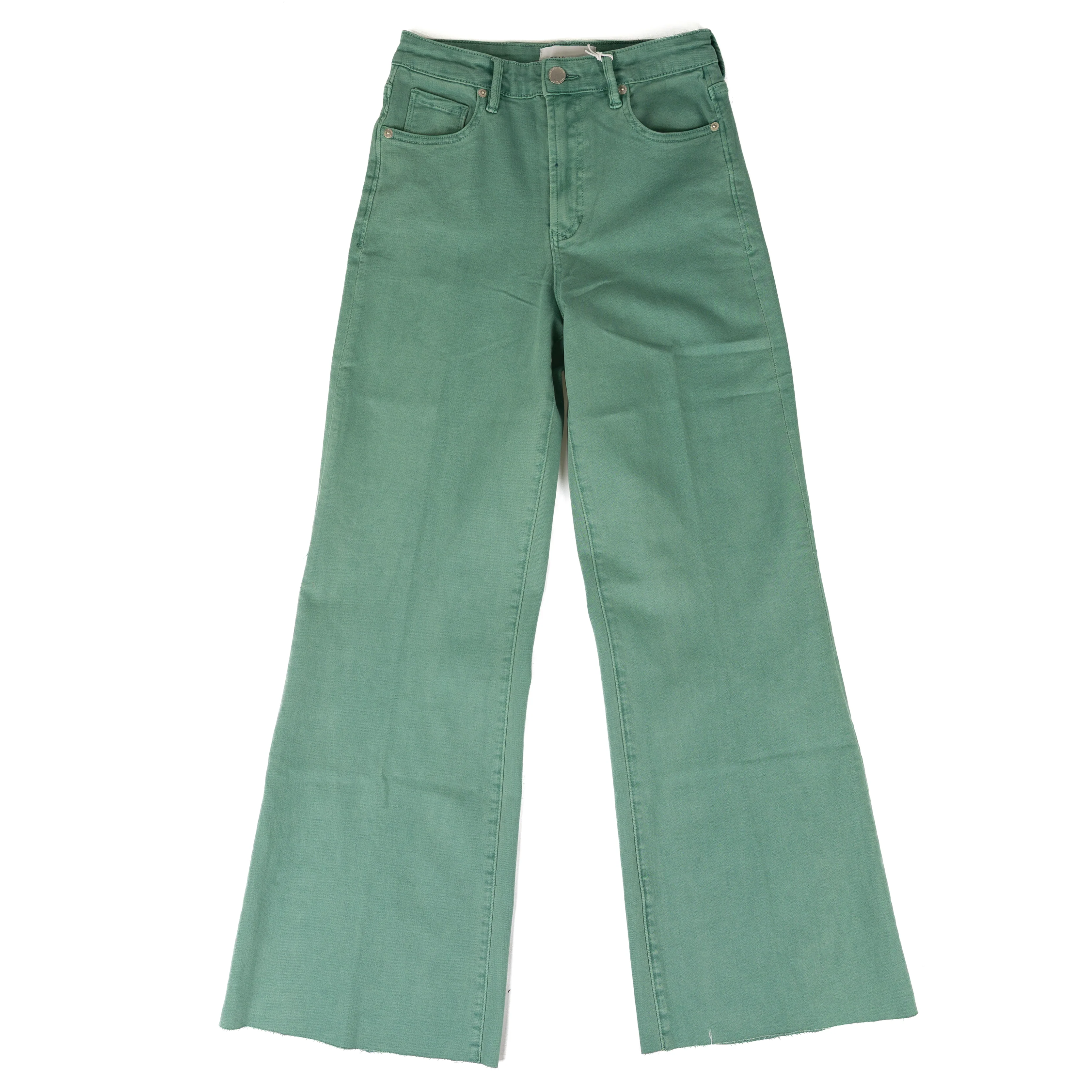 Women's Dear John Oil Blue Fiona High Rise Cut Off Hem Pants DPM55C356OBE