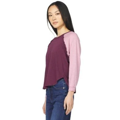 Women's Dear John Purple and Pink "Kira" Long Sleeve Top DKN3195D9FLI - Image 2