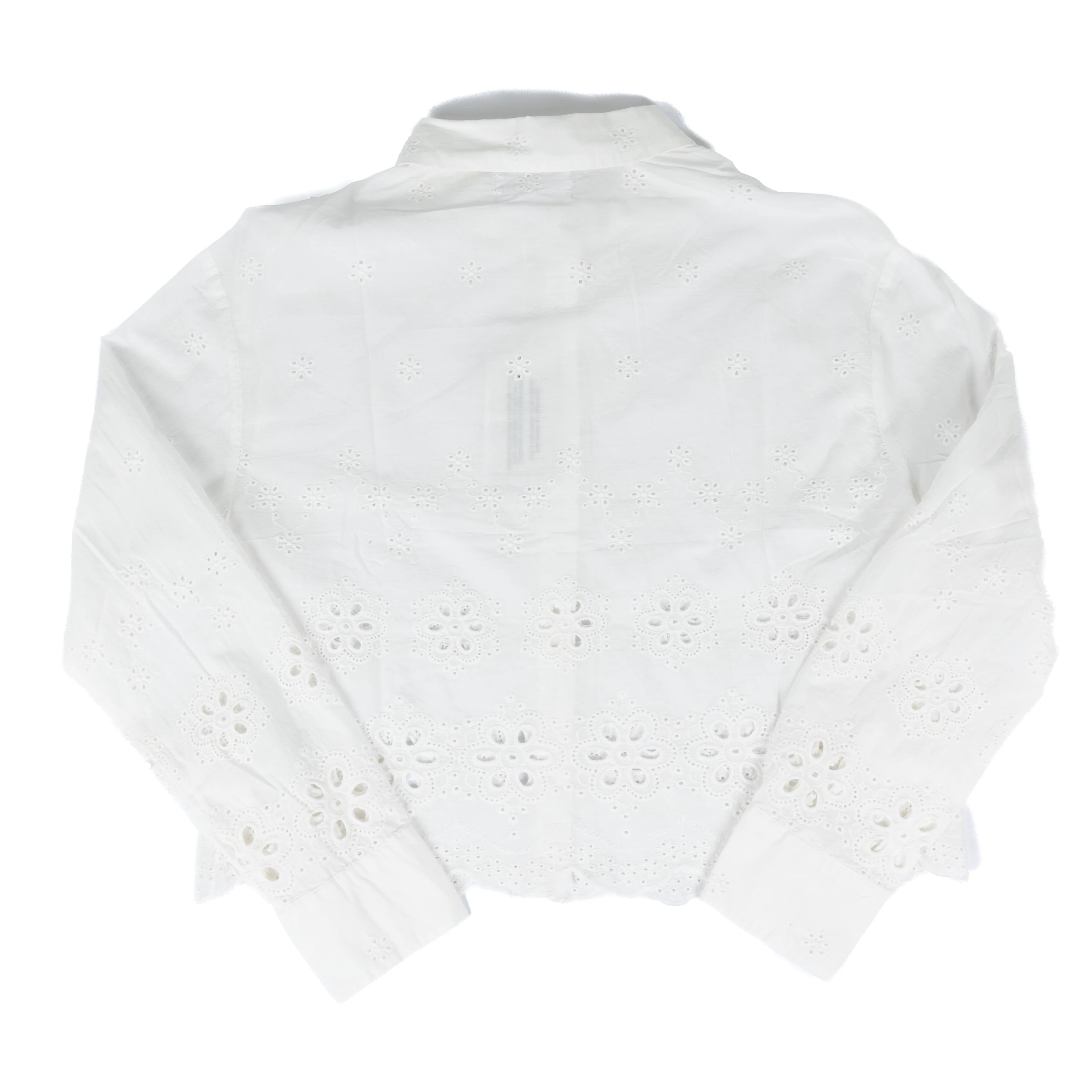 Women's Dear John Riviera White Miranda Long Sleeve Blouse DSH1436RWH - Image 2