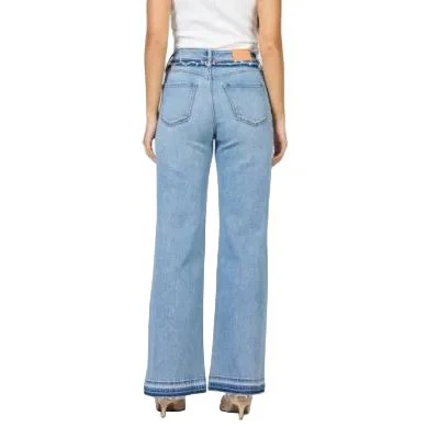 Women's Dear John Savannah Fiona High Rise Wide Leg Jeans DPM55A347SVH - Image 4