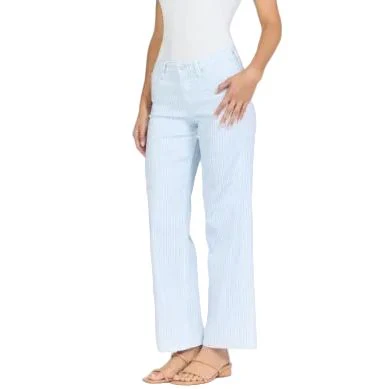Women's Dear John Taylor Skyway Stripe Cropped Jeans DPM21C154SKS - Image 4