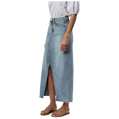 Women's Dear John Vianna Clean Hem Front Slit Denim Skirt DKM82A234NVK - Image 2