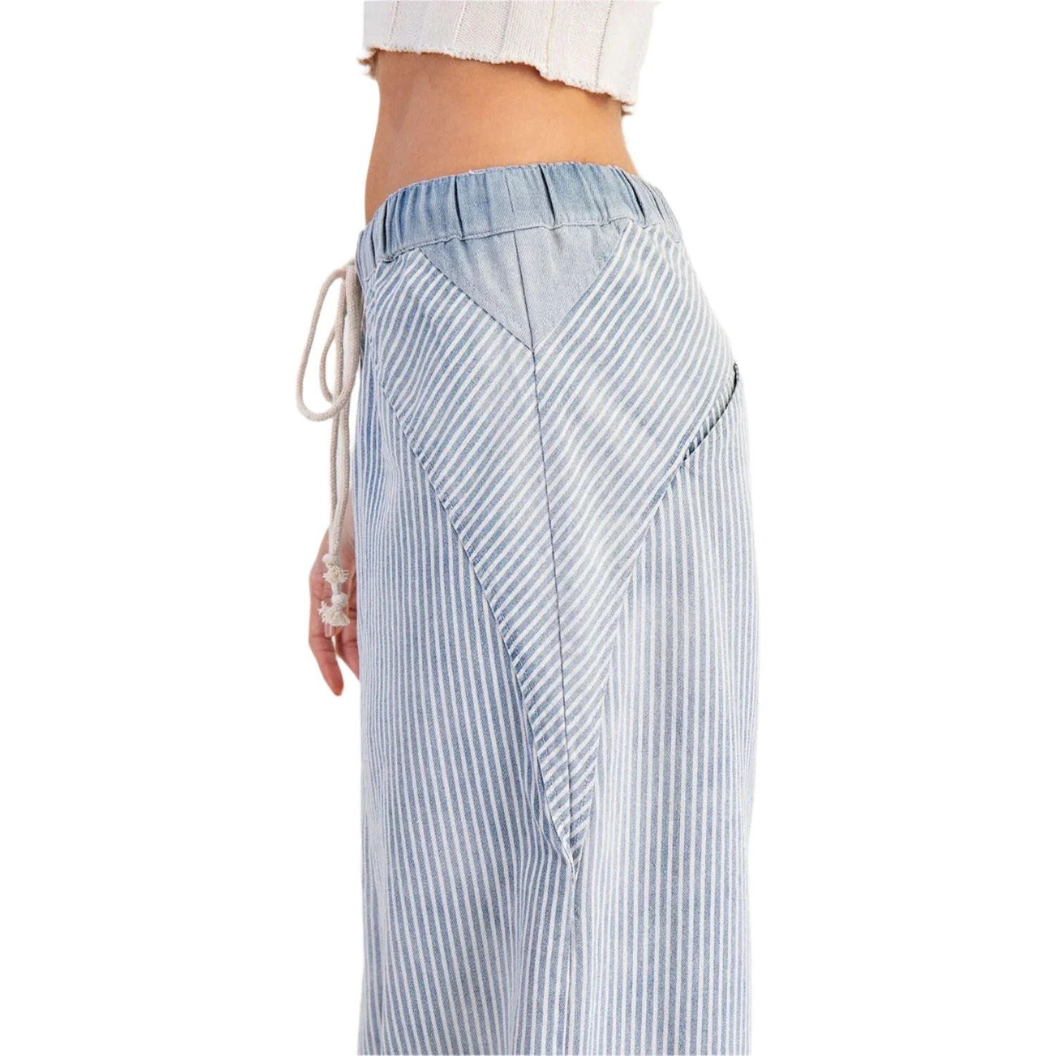 Women's ee:some Mineral Wash Striped Drawstring Pants - Image 7