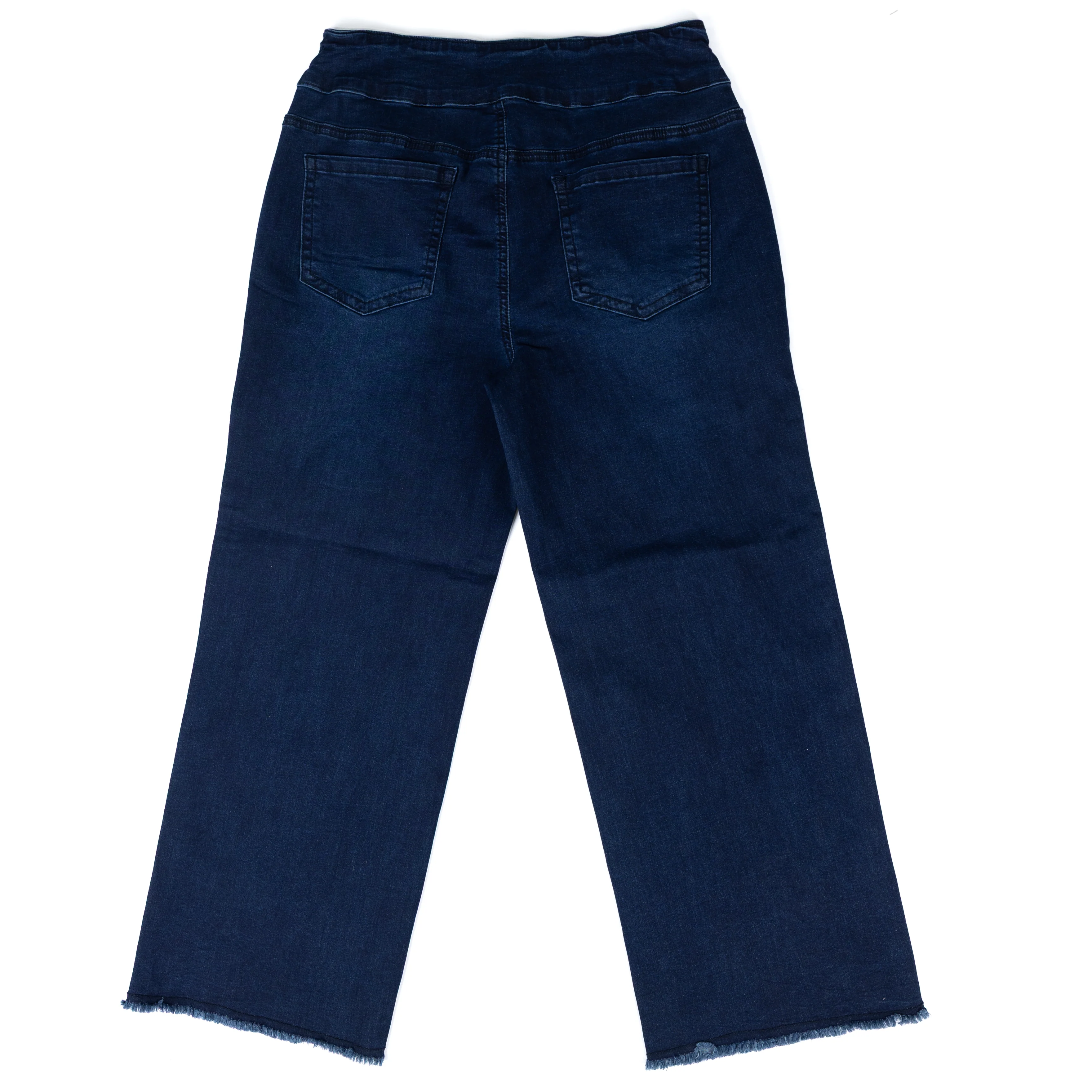 Women's Ethyl Dark Wash Pants with Cut Out Flowers P601MWE - Image 2