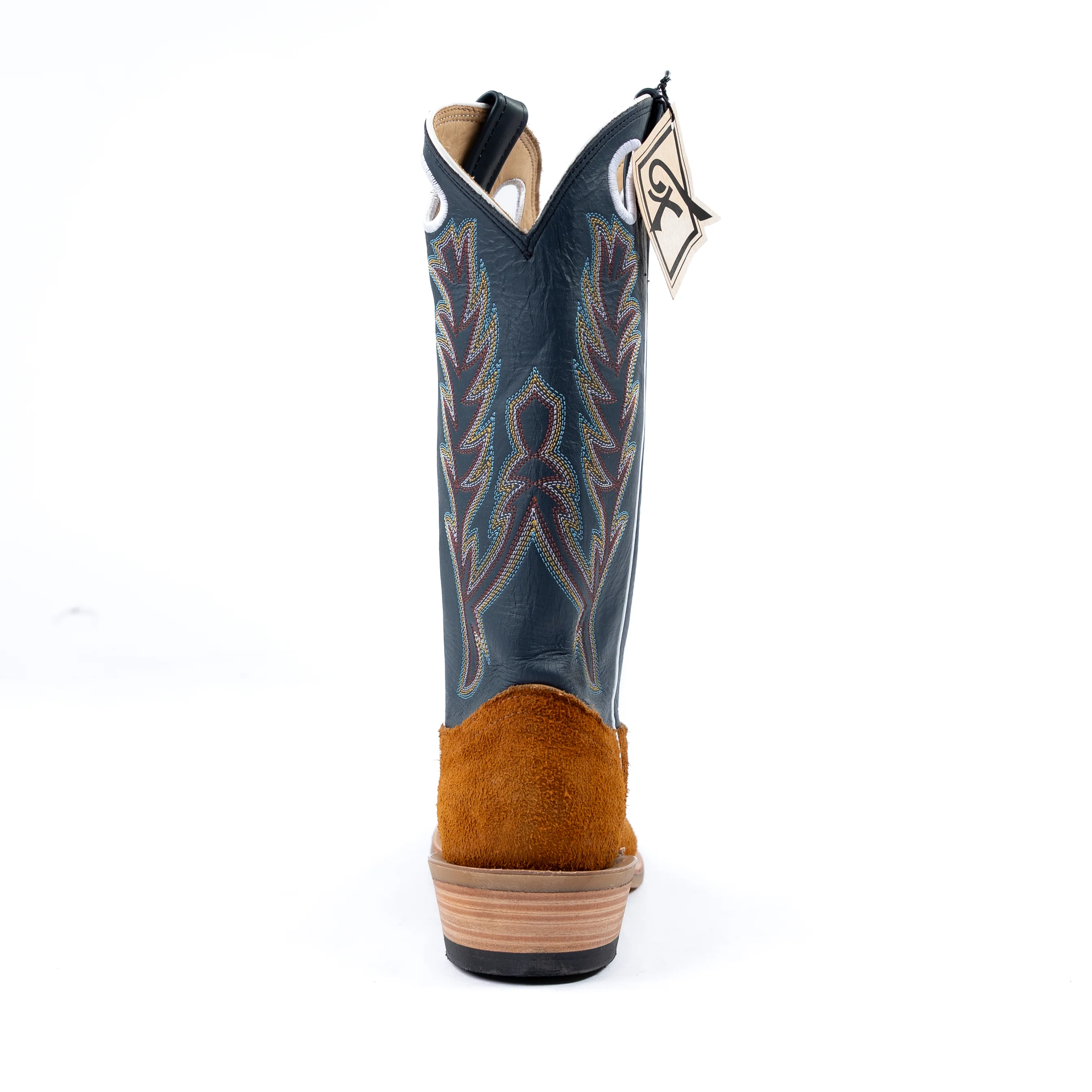 Women's Fenoglio Red Brown Roughout Cutter Toe Boot FB28521313W - Image 4