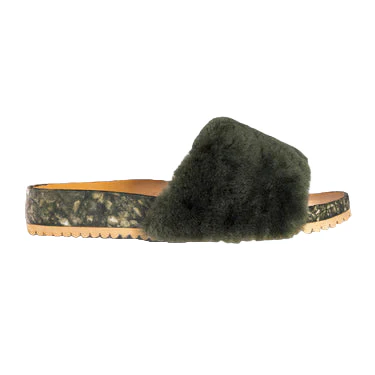 Women's Fleks Forest Green San Ysidro Slide 808-10FOR - Image 3