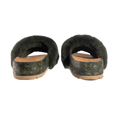 Women's Fleks Forest Green San Ysidro Slide 808-10FOR - Image 5
